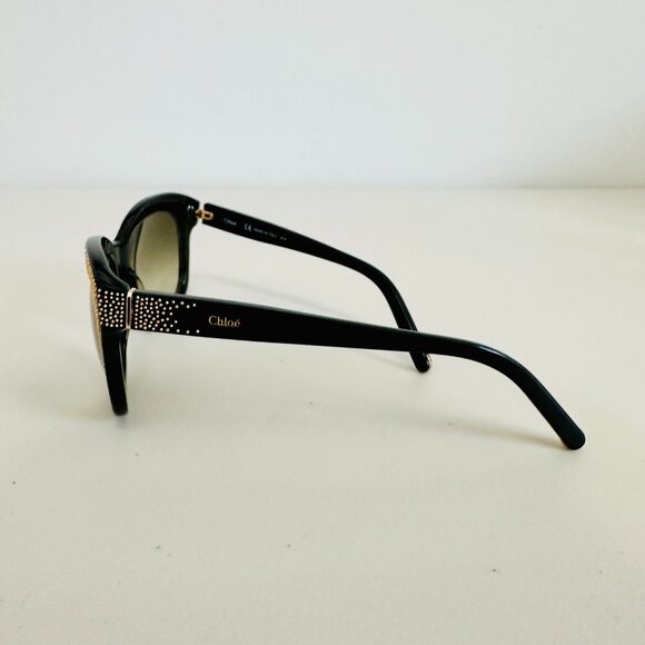 CHLOE STUDDED SUNGLASSES CE627S BLACK main image 4